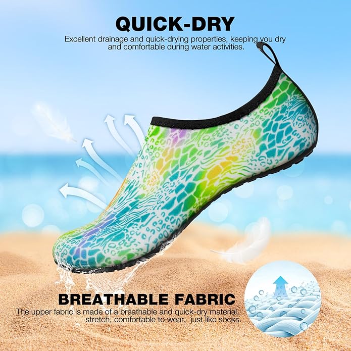 SIMARI Water Shoes Women Men Aqua Socks Beach Barefoot Quick Drying Aqua Aerobics Swim Pool Non Slip Outdoor Travel Essentials Surf River Lake Snorkeling Kayak Yoga Adult Youth