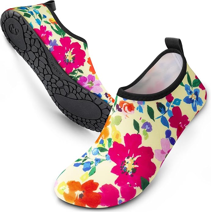 SIMARI Water Shoes Women Men Aqua Socks Beach Barefoot Quick Drying Aqua Aerobics Swim Pool Non Slip Outdoor Travel Essentials Surf River Lake Snorkeling Kayak Yoga Adult Youth