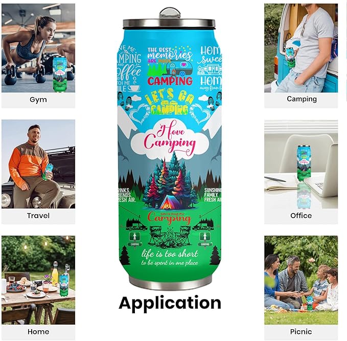 Camping Gifts for Men Women Tumbler 17oz, Camper Gifts Coffee Cups, Camp Essentials, Camp Accessories, Gift for RV Owners, Campsite Outdoors RV Travel Lovers Mug