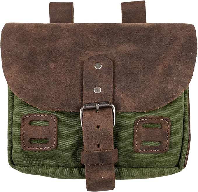 Hide & Drink, Survival Camping Pouch, Belt Loop, Rustic and Handy Tool Bag, Weather Resistant Outdoor Accessories, Traveling Essentials, Waxed Canvas, Handmade