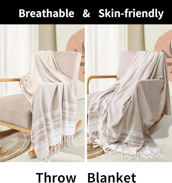 Giant Turkish Beach Towel Boho Beach Throw Blanket Anti Resistant Sand Free Quick Dry Lightweight Sandless Cloud Hawaii Honeymoon Travel Essentials Xl Big Huge Jumbo Women Summer Vacation Gift