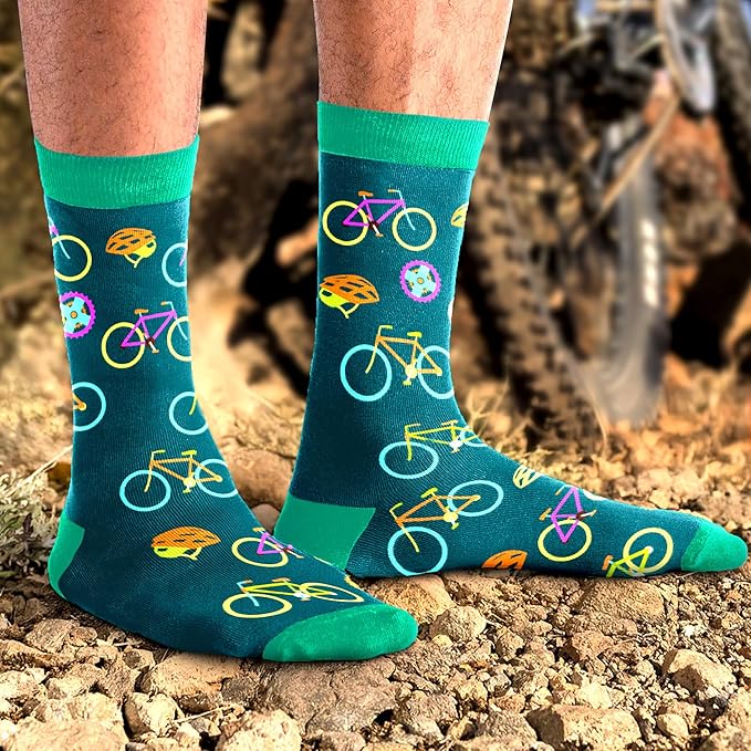 VICRAZY Hiking, Cycling, Camping Socks for Men, Women - Hiking, Bicycle, Camping, Bike Accessories, Stocking Stuffers