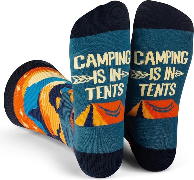 Lavley Outdoors Socks - Hiking and camping gifts for men and women - Great for nature lovers - Holiday or birthday gift