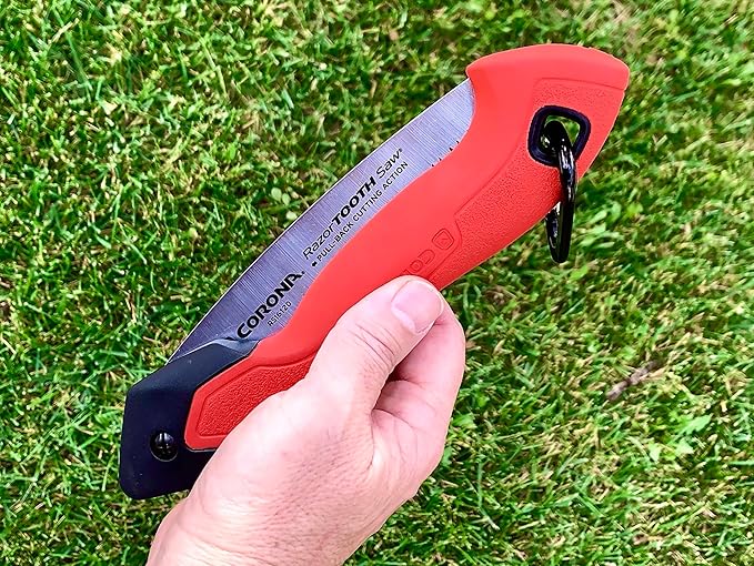Corona Tools RazorTOOTH Folding Pruning Saw – 7-Inch Tree & Branch Cutting Hand Saw for Gardening, Landscaping & Yard Work, Fast-Cut Razor Tooth Blade
