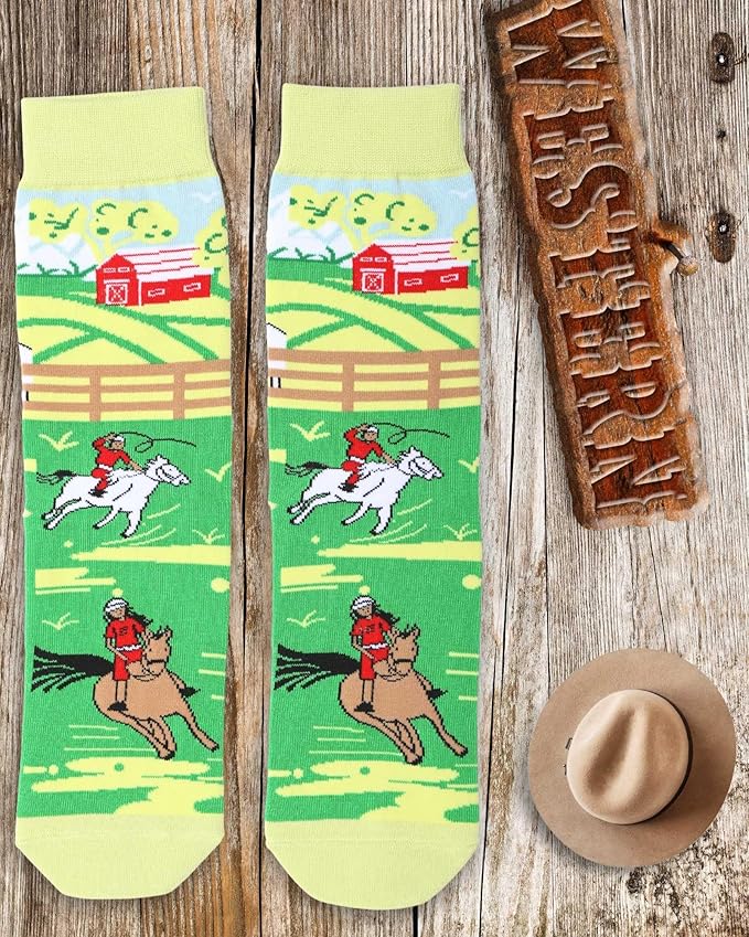 IRISGOD I'd Rather Be Funny Dress Socks for Men and Women Humor Joke Gifts