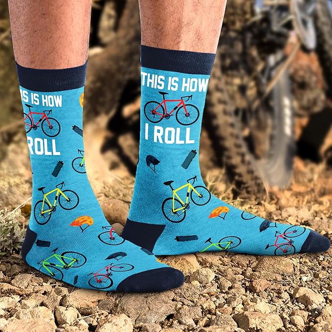 VICRAZY Hiking, Cycling, Camping Socks for Men, Women - Hiking, Bicycle, Camping, Bike Accessories, Stocking Stuffers