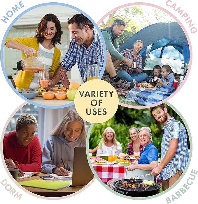 FOODLE Wheat Straw Dinnerware Set - BPA Free & Safety Certified - Unbreakable, Microwave & Dishwasher Safe - Dorm & RV Dishes - Camping Plates Cups and Bowls Set - Great for Kids & Adults - For 6