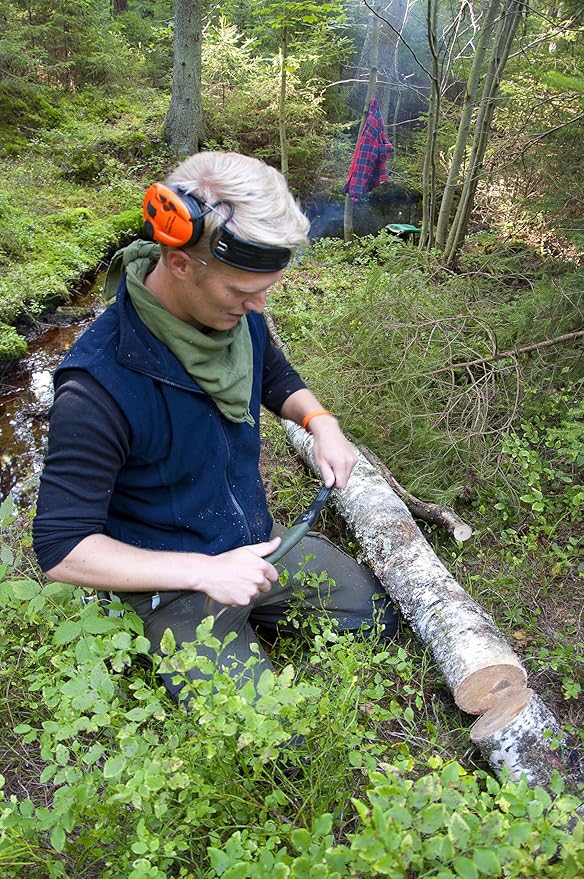 Bahco BAH396LAP 7-1/2" Laplander Folding Saw for Trail Maintenance, Wood Processing, and Survival Use, Rust-Protected Blade, Secure Lock, Ergonomic Grip, Ideal Bushcraft and Camping Tool