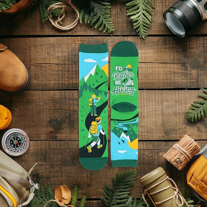 ZAGKOO Funny Sports Socks for Men, Women - Biking, Hiking, Skiing, Basketball, Pickleball, Disc Golf Socks - Christmas Gifts