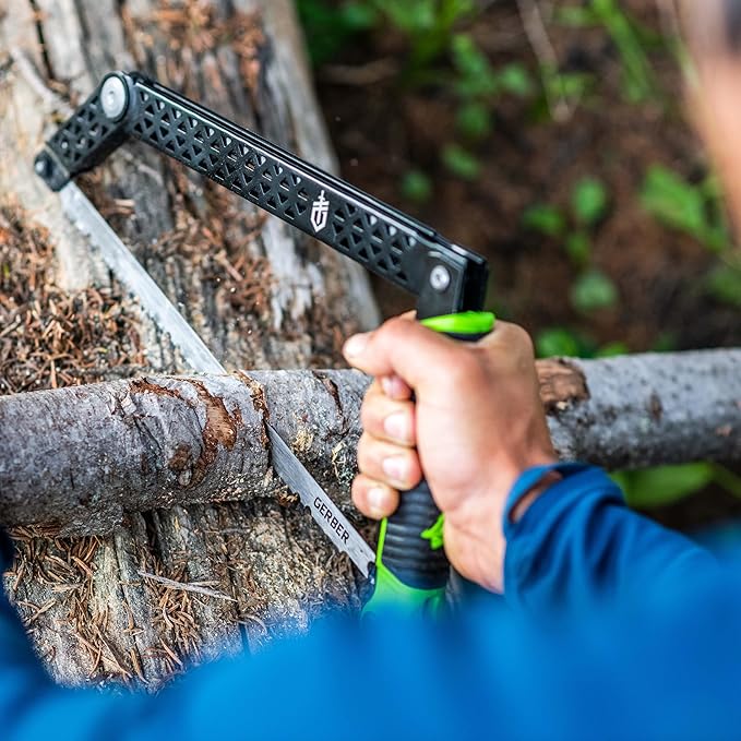 Gerber Freescape Camp Saw Folding Hand Saw for Backpacking Hiking Camping Pruning and Bushcraft, 12" Blade