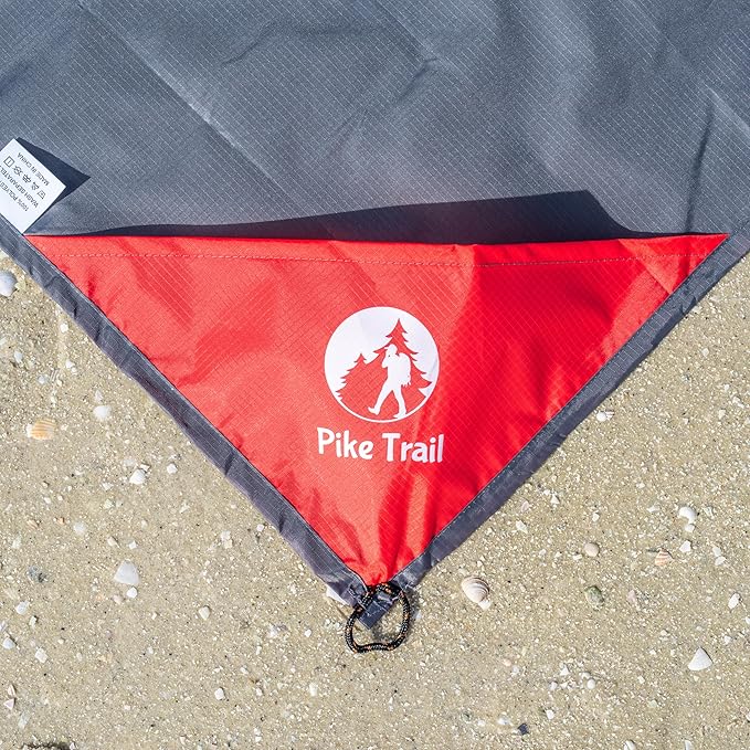 Pike Trail Pocket Beach Blanket (60 in X 56 in) – Lightweight, Sand Proof, Waterproof Picnic Blanket for Hiking, Camping, Picnics, Travel and Beach Trips
